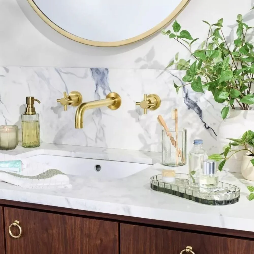 Fluted‎ Glass Bathroom Tray Light Green - Hearth & Hand Magnolia, Target